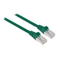 Intellinet Network Patch Cable, Cat7 Cable/Cat6A Plugs, 1.5m, Green, Copper, S/FTP, LSOH / LSZH, PVC, RJ45, Gold Plated Contacts, Snagless, Booted, Polybag