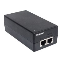 Intellinet Gigabit Ultra PoE+ Injector, 1 x 60 W Port, IEEE 802.3bt and IEEE 802.3at/af Compliant, Plastic Housing (Euro 2-pin plug)