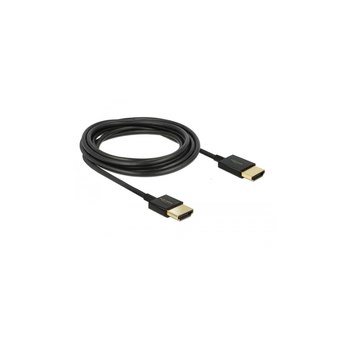 Delock Slim High Quality - HDMI mit Ethernetkabel - HDMI (M)