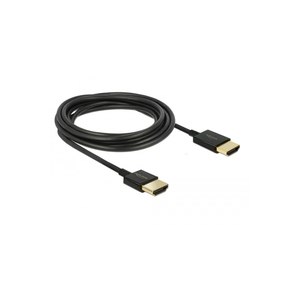 Delock Slim High Quality - HDMI mit Ethernetkabel - HDMI (M)