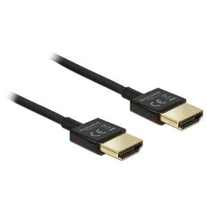 Delock Slim High Quality - HDMI mit Ethernetkabel - HDMI (M)