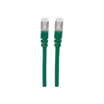 Intellinet Network Patch Cable, Cat7 Cable/Cat6A Plugs, 10m, Green, Copper, S/FTP, LSOH / LSZH, PVC, RJ45, Gold Plated Contacts, Snagless, Booted, Polybag - Netzwerkkabel - RJ-45 (M)