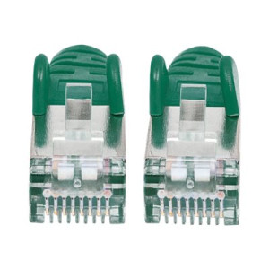 Intellinet Network Patch Cable, Cat7 Cable/Cat6A Plugs, 10m, Green, Copper, S/FTP, LSOH / LSZH, PVC, RJ45, Gold Plated Contacts, Snagless, Booted, Polybag - Netzwerkkabel - RJ-45 (M)