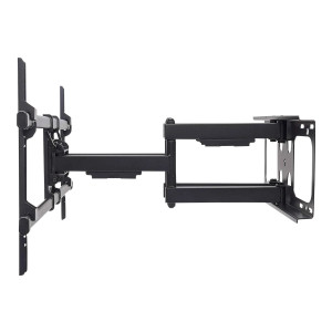 Manhattan TV & Monitor Mount, Wall, Full Motion, 1 screen, Screen Sizes: 37-75", Black, VESA 200x200 to 800x400mm, Max 75kg, LFD, Tilt & Swivel with 3 Pivots, Lifetime Warranty - Klammer - für gekrümmter LCD-Fernseher - stabiler Stahl - Schwarz - Bildschi