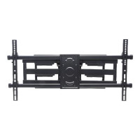 Manhattan TV & Monitor Mount, Wall, Full Motion, 1 screen, Screen Sizes: 37-75", Black, VESA 200x200 to 800x400mm, Max 75kg, LFD, Tilt & Swivel with 3 Pivots, Lifetime Warranty - Klammer - für gekrümmter LCD-Fernseher - stabiler Stahl - Schwarz - Bildschi