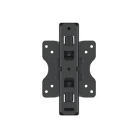 Manhattan TV & Monitor Mount, Wall, Full Motion, 1 screen, Screen Sizes: 13-27", Black, VESA 75x75 to 100x100mm, 20kg, Tilt & Swivel with 3 Pivots, Lifetime Warranty - Klammer - für LCD TV - massiver Stahl - Schwarz - Bildschirmgröße: 33-68.6 cm (13"-27")