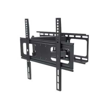 Manhattan TV & Monitor Mount, Wall, Full Motion, 1 screen, Screen Sizes: 32-55", Black, VESA 200x200 to 400x400, Max 50kg, LFD, Tilt & Swivel with 3 Pivots, Lifetime Warranty