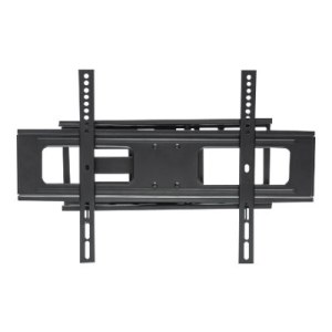 Manhattan TV & Monitor Mount, Wall, Full Motion, 1 screen, Screen Sizes: 37-65", Black, VESA 200x200 to 600x400, Max 50kg, LFD, Tilt & Swivel with 3 Pivots, Lifetime Warranty - Klammer - für LCD TV - stabiler Stahl - Schwarz - Bildschirmgröße: 94-177.8 cm