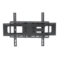 Manhattan TV & Monitor Mount, Wall, Full Motion, 1 screen, Screen Sizes: 37-65", Black, VESA 200x200 to 600x400, Max 50kg, LFD, Tilt & Swivel with 3 Pivots, Lifetime Warranty - Klammer - für LCD TV - stabiler Stahl - Schwarz - Bildschirmgröße: 94-177.8 cm