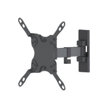 Manhattan TV & Monitor Mount, Wall, Tilt and Swivel, 1 screen, Screen Sizes: 13-42", Black, VESA 75x75 to 200x200mm, Max 20kg, Swivel with 2 pivots, Lifetime Warranty - Klammer - für LCD-Display - Stahl - Schwarz - Bildschirmgröße: 33-106.7 cm (13"-42") -