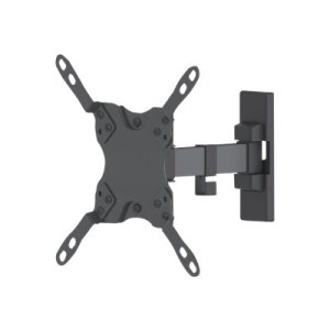 Manhattan TV & Monitor Mount, Wall, Tilt and Swivel, 1 screen, Screen Sizes: 13-42", Black, VESA 75x75 to 200x200mm, Max 20kg, Swivel with 2 pivots, Lifetime Warranty