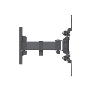 Manhattan TV & Monitor Mount, Wall, Tilt and Swivel, 1 screen, Screen Sizes: 13-42", Black, VESA 75x75 to 200x200mm, Max 20kg, Swivel with 2 pivots, Lifetime Warranty - Klammer - für LCD-Display - Stahl - Schwarz - Bildschirmgröße: 33-106.7 cm (13"-42") -