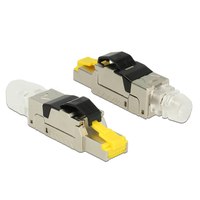 Delock 86285 - RJ45 - Nero - Argento - Trasparente - Giallo - Zinco - 18,4 mm - 62,2 mm - 13,8 mm