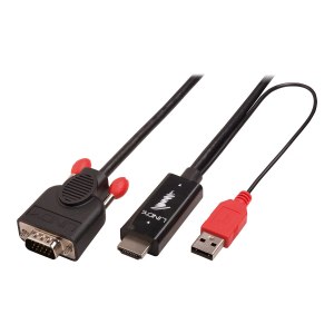 Lindy Videokabel - HD-15 (VGA) männlich zu USB, HDMI...