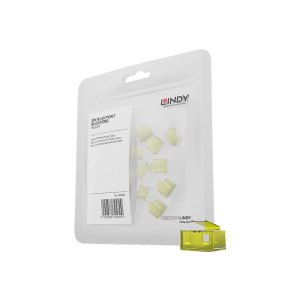 Lindy LAN port blocker - yellow (pack of 20)