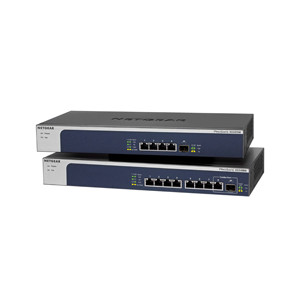 Netgear XS508M - Switch - unmanaged - 7 x 10 Gigabit Ethernet + 1 x 10 Gigabit Ethernet / 10 Gigabit Ethernet SFP+