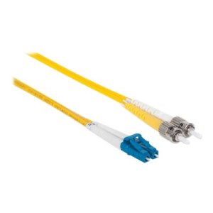 Intellinet Fibre Optic Patch Cable, OS2, LC/ST, 3m, Yellow, Duplex, Single-Mode, 9/125 Âµm, LSZH, Fiber, Lifetime Warranty, Polybag - Patch-Kabel - ST Einzelmodus (M)