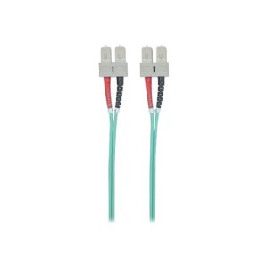 Intellinet Fibre Optic Patch Cable, OM3, SC/SC, 1m, Aqua,...