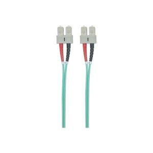 Intellinet Fibre Optic Patch Cable, OM3, SC/SC, 2m, Aqua,...