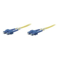 Intellinet Fibre Optic Patch Cable, OS2, SC/SC, 1m, Yellow, Duplex, Single-Mode, 9/125 Âµm, LSZH, Fiber, Lifetime Warranty, Polybag - Patch-Kabel - SC Single-Modus (M)