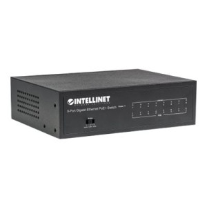 Intellinet 8-Port Gigabit Ethernet PoE+ Switch, IEEE 802.3at/af Power over Ethernet (PoE+/PoE)-