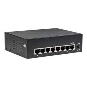 Intellinet 8-Port Gigabit Ethernet PoE+ Switch, IEEE 802.3at/af Power over Ethernet (PoE+/PoE)-