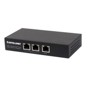 Intellinet 2-Port Gigabit High-Power PoE+ Extender, IEEE...