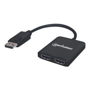 Manhattan DisplayPort 1.2 to 2-Port HDMI Splitter Hub...