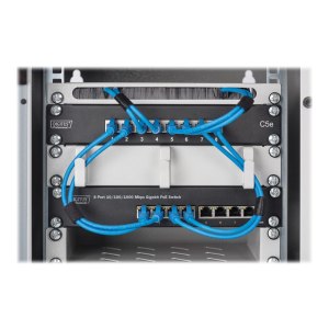 DIGITUS 8-Port Gigabit Netzwerkswitch, 10 Zoll, Unmanaged