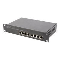 DIGITUS 8-Port Gigabit Netzwerkswitch, 10 Zoll, Unmanaged