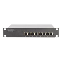 DIGITUS DN-95317 - Non gestito - Gigabit Ethernet (10/100/1000) - Full duplex - Supporto Power over Ethernet (PoE) - Montaggio rack