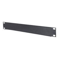 Intellinet 10" Blindabdeckung, 1 HE, verdeckt ungenutzte Bereiche in 10"-Schränken, Metall, schwarz - Blindabdeckung - Rack montierbar - Schwarz, RAL 9005 - 1U - 25.4 cm (10")