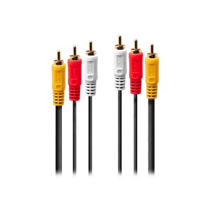 Lindy Premium - Video- / Audiokabel - Composite Video / Audio - RCA x 3 (M)