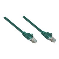 Intellinet Network Patch Cable, Cat6A, 0.25m, Green, Copper, S/FTP, LSOH / LSZH, PVC, RJ45, Gold Plated Contacts, Snagless, Booted, Polybag