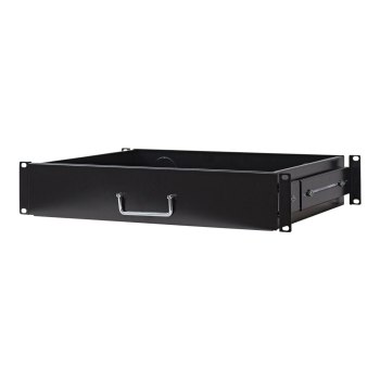 Intellinet 19" Schublade, 2 HE, 350 mm Fachbodentiefe, ausziehbar, schwarz - Rack Storage Drawer - Schwarz, RAL 9005 - 2U - 48.3 cm (19")