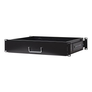 Intellinet 19" Schublade, 2 HE, 350 mm Fachbodentiefe, ausziehbar, schwarz - Rack Storage Drawer - Schwarz, RAL 9005 - 2U - 48.3 cm (19")