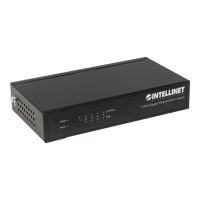 Intellinet 5-Port Gigabit Ethernet PoE+ Switch, 4 x PSE Ports, IEEE 802.3at/af Power over Ethernet (PoE+/PoE) Compliant, 60 W, Desktop