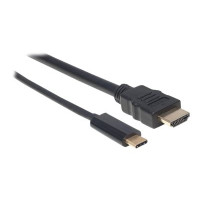 Manhattan USB-C to HDMI Cable, 4K@30Hz, 1m, Black, Male to Male, Three Year Warranty, Polybag