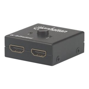 Manhattan HDMI Switch 2-Port, 4K@30Hz, Bi-Directional,...