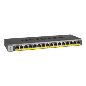 NETGEAR GS116LP - Switch - 16 x 10/100/1000 (PoE+) -...