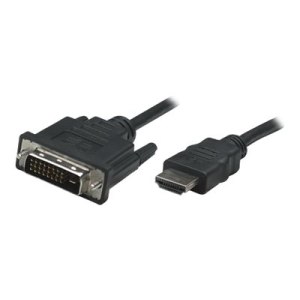 Manhattan HDMI to DVI-D 24+1 Cable, 1m, Male to Male,...