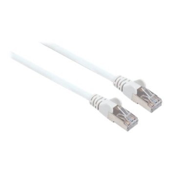 Intellinet Network Patch Cable, Cat7 Cable/Cat6A Plugs, 2m, White, Copper, S/FTP, LSOH / LSZH, PVC, RJ45, Gold Plated Contacts, Snagless, Booted, Lifetime Warranty, Polybag