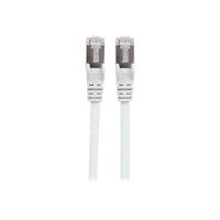 Intellinet Network Patch Cable, Cat7 Cable/Cat6A Plugs, 2m, White, Copper, S/FTP, LSOH / LSZH, PVC, RJ45, Gold Plated Contacts, Snagless, Booted, Lifetime Warranty, Polybag