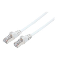 Intellinet Network Patch Cable, Cat7 Cable/Cat6A Plugs, 2m, White, Copper, S/FTP, LSOH / LSZH, PVC, RJ45, Gold Plated Contacts, Snagless, Booted, Lifetime Warranty, Polybag