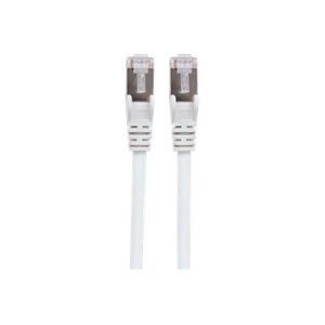 Intellinet Network Patch Cable, Cat7 Cable/Cat6A Plugs, 3m, White, Copper, S/FTP, LSOH / LSZH, PVC, RJ45, Gold Plated Contacts, Snagless, Booted, Lifetime Warranty, Polybag - Netzwerkkabel - RJ-45 (M)