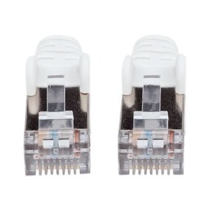 Intellinet Network Patch Cable, Cat7 Cable/Cat6A Plugs, 3m, White, Copper, S/FTP, LSOH / LSZH, PVC, RJ45, Gold Plated Contacts, Snagless, Booted, Lifetime Warranty, Polybag - Netzwerkkabel - RJ-45 (M)