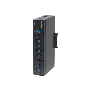 Manhattan USB-A 7-Port Hub Industrial, 7x USB-A Ports, 5 Gbps (USB 3.2 Gen1 aka USB 3.0)