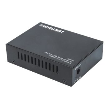 Intellinet 10GBase-T to 10GBase-R Media Converter, 1 x 10 GB SFP+ Slot, 1 x 10GB RJ45 Port