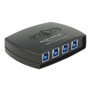 DeLock USB 3.0 Sharing Switch 4 - 1 - USB-Umschalter für die gemeinsame Nutzung von Peripheriegeräten - 4 x SuperSpeed USB 3.0 - Desktop