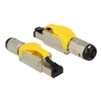 Delock 86287 - RJ-45 - Argento - Giallo - Zinco - Cat6a - S/UTP (STP) - 18,4 mm